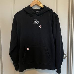 Nike hoodie with flower embroidery